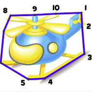 Игра Рисуем по точкам транспорт