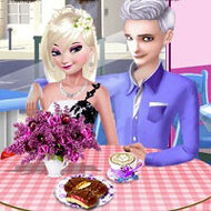 Игра Романтическое свидание Эльзы и Джека