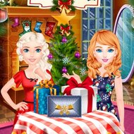 Игра Рождество Эльзы и Золушки
