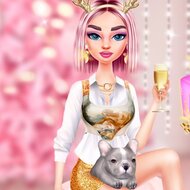 Игра Рождество Кики в розовом