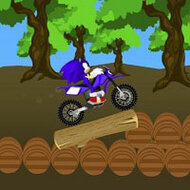 Игра Соник на мотоцикле в пустыне