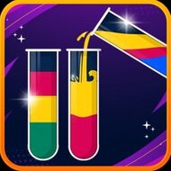 Игра Сортировка цветной воды 2