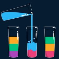 Игра Сортировка цветной воды