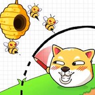 Игра Спаси собаку от пчел