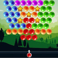 Игра Стрельба по пузырям и звездам