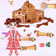 Игра Строим рождественский городок с малышкой Тейлор