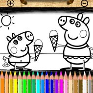 Игра Свинка Пеппа: сборник раскрасок