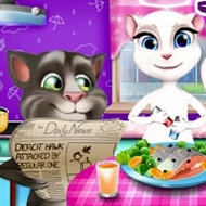 Игра Том и Анжела: веселый ужин