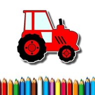 Игра Тракторы: раскраски