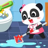 Игра Уборка с пандой