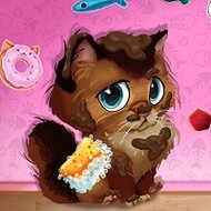 Игра Уход за бездомным котенком