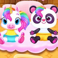 Игра Уход за единорогом и пандой