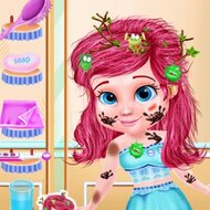 Игра Уход за маленькой русалочкой Ариэль