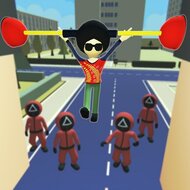 Игра В кальмара: падающий парень