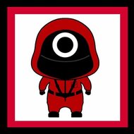 Игра В кальмара раскраски 3