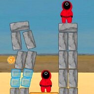 Игра В кальмара: стрельба из рогатки