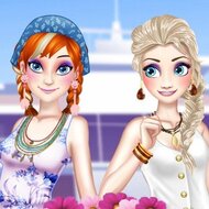 Игра Весенние каникулы Эльзы и Анны