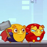 Игра Война плохих свинок с пришельцами