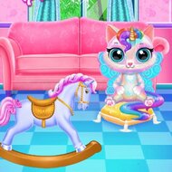 Игра Забота о кошке-единороге