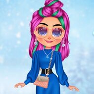 Игра Зимние наряды для радужных девушек