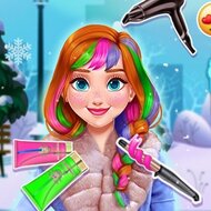 Игра Зимние прически для Анны