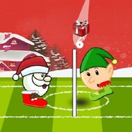 Игра Зимний футбол головами с Сантой