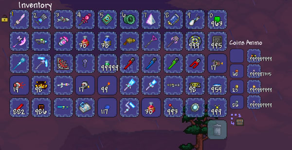 Террария. Инвентарь