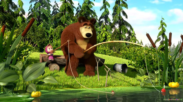 Маша и Медведь. Ловись рыбка!