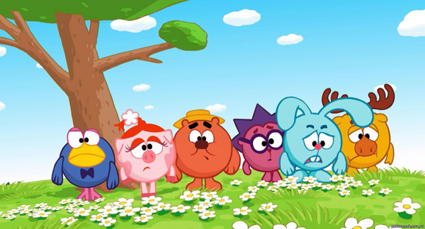 Персонажи мультфильма «Смешарики»